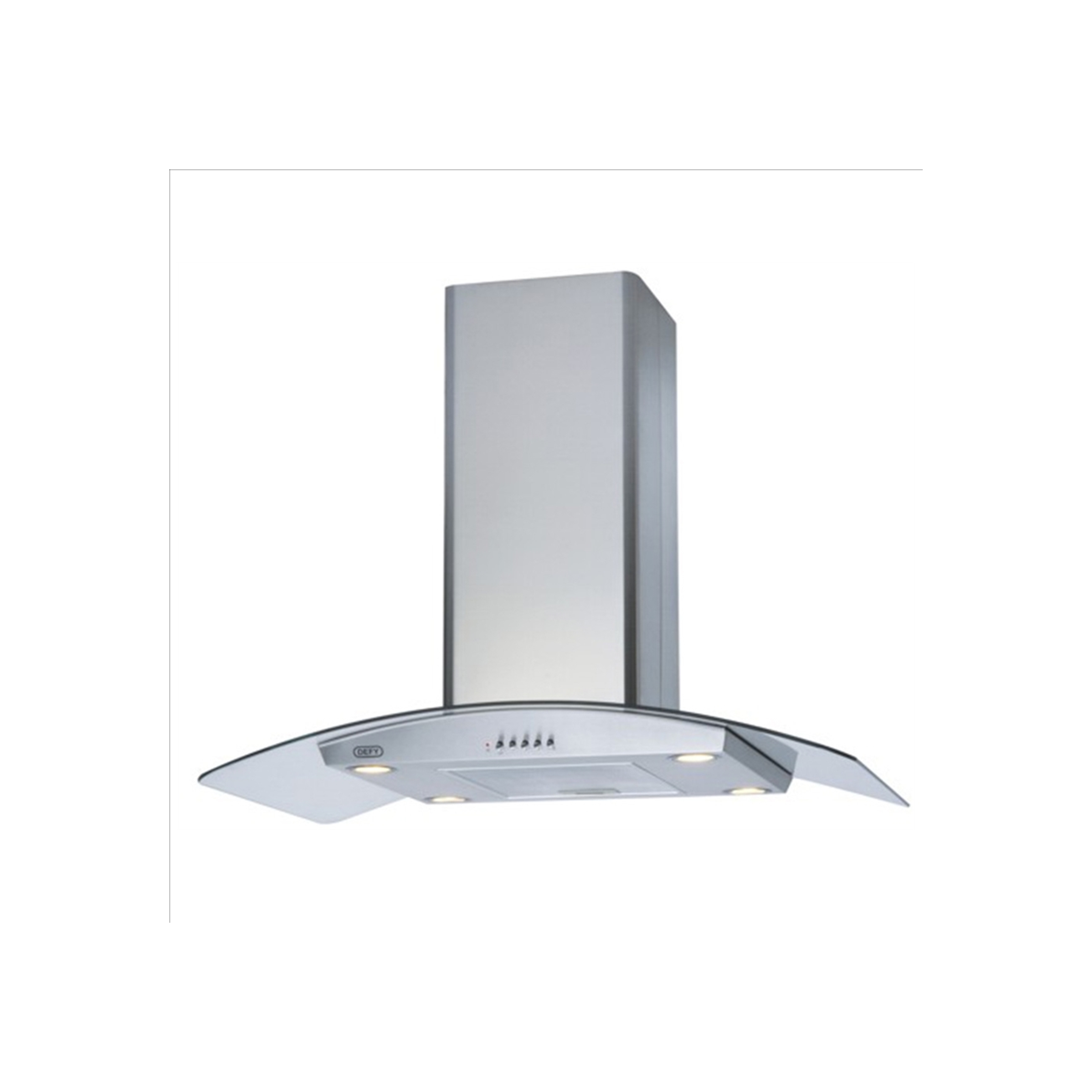 Defy 90cm Curved Glass Island Cooker Hood